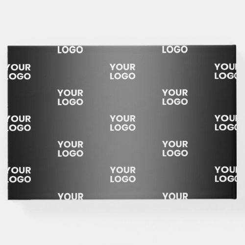 Your Simple Repeating Logo  Black  Grey Gradient Guest Book