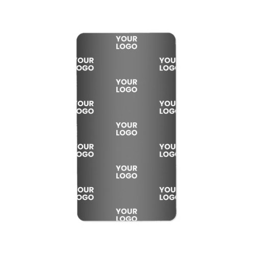 Your Simple Repeating Logo  Black  Grey Gradient Label