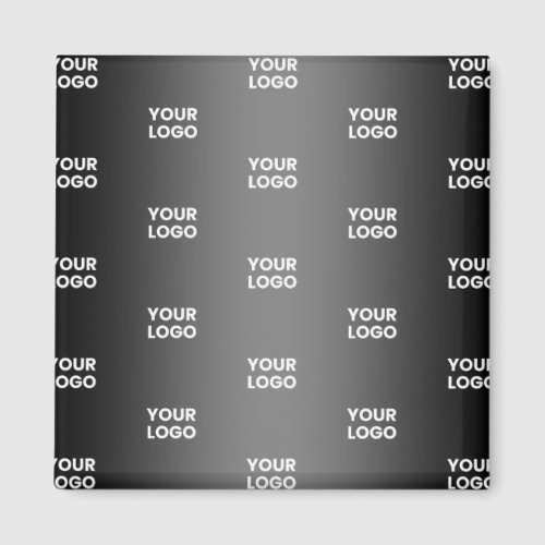 Your Simple Repeating Logo  Black  Grey Gradient Magnet