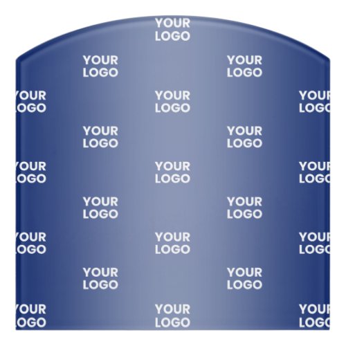 Your Simple Repeating Logo  Blue Gradient Door Sign