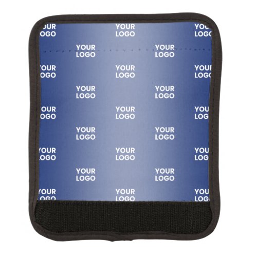 Your Simple Repeating Logo  Blue Gradient Luggage Handle Wrap