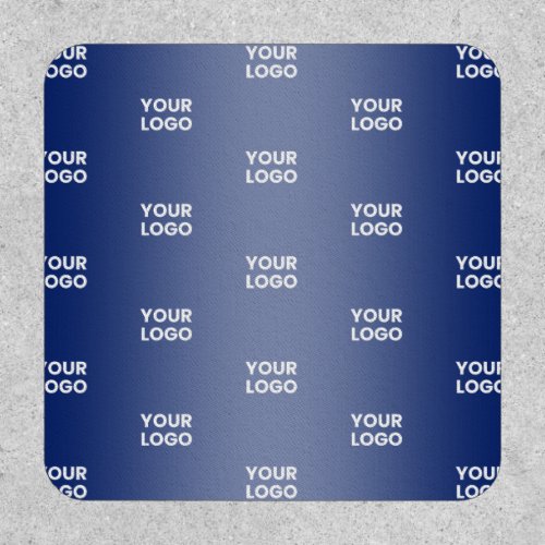 Your Simple Repeating Logo  Blue Gradient Patch