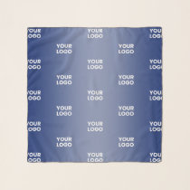 Your Simple Repeating Logo | Blue Gradient Scarf