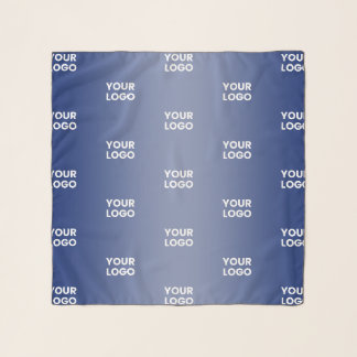 Your Simple Repeating Logo | Blue Gradient Scarf