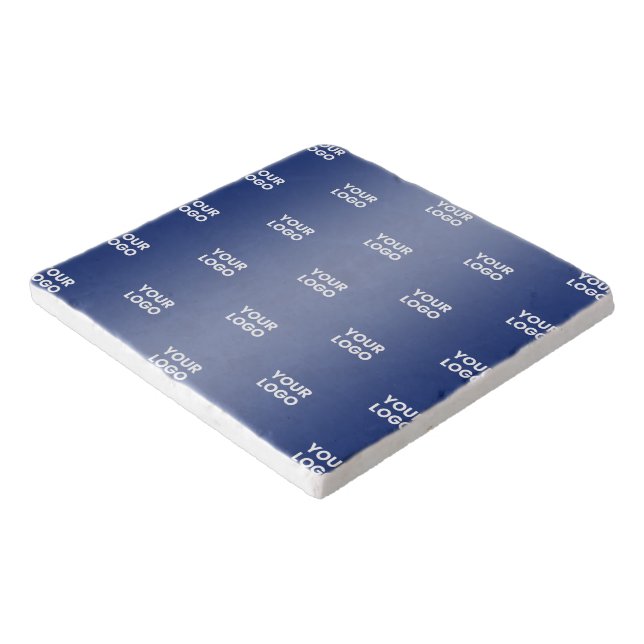 Your Simple Repeating Logo | Blue Gradient Trivet (Corner)