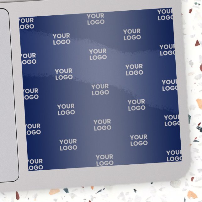 Your Simple Repeating Logo | Transparent Blue Sticker (Creator Uploaded)