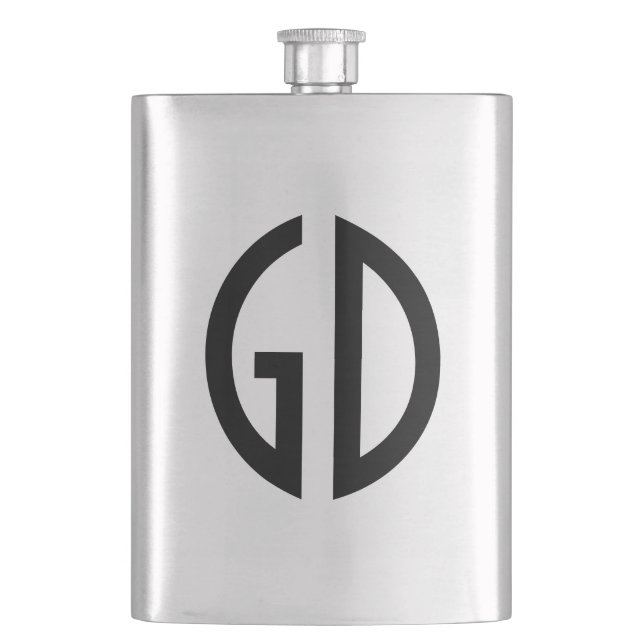 Your Simply Monogram Ideas 1 Flask (Front)