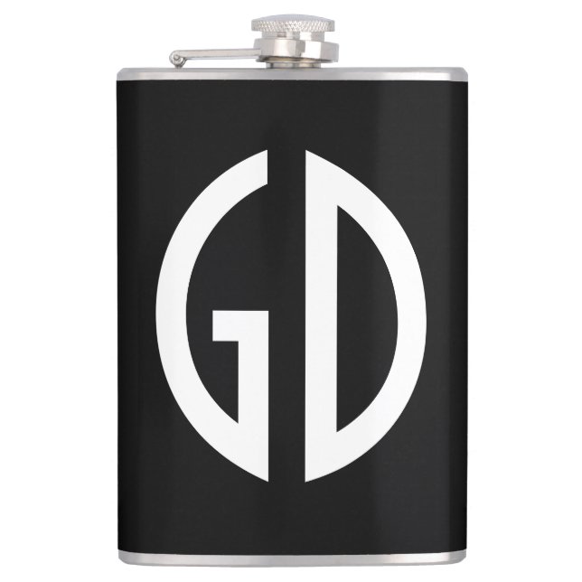 Your Simply Monogram Ideas 1 Flask (Front)