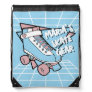 Your Skate Gear Pastel Blue Cartoon Rollerskate Drawstring Bag