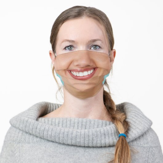 Your Smiling Face Adult Cloth Face Mask (Worn)