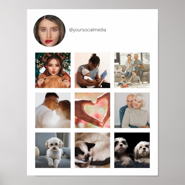 Your social media promotional  poster (Front)