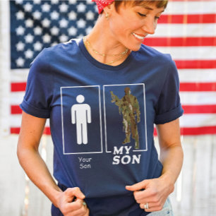 Your Son My Son Camo Soldier Funny Military Family T-Shirt