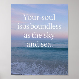 Your Soul is as Boundless as the Sky and Sea Poster