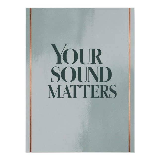 Your Sound Matters option 3 Poster (Front)