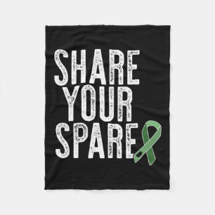 Your Spare Kidney Organ Donor Renal Transplant Mem Fleece Blanket