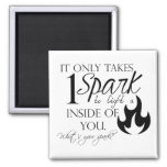 Your Spark Quote Magnet at Zazzle