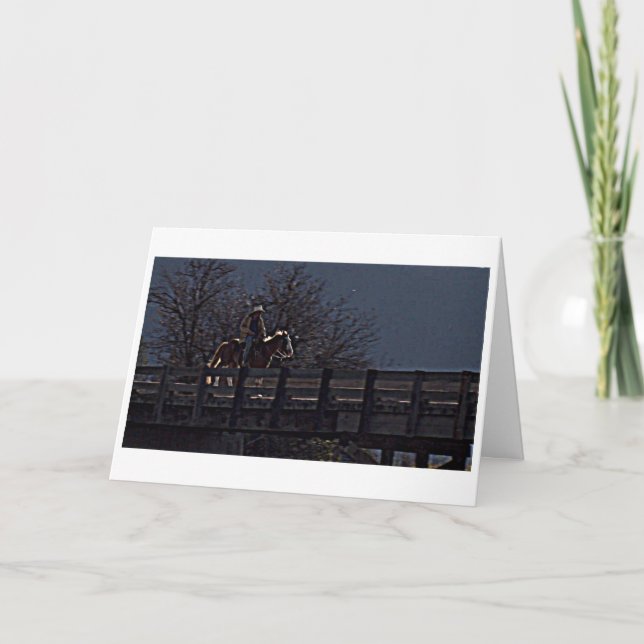 "YOUR SPECIAL DAY" MAN ON HORSEBACK-BIRTHDAY CARD (Front)