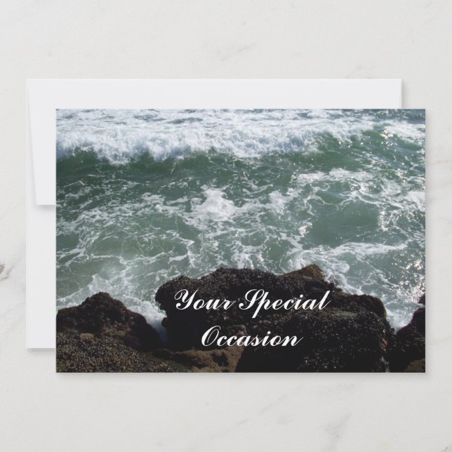 Your Special Occasion Ocean or Beach Invitation (Front)