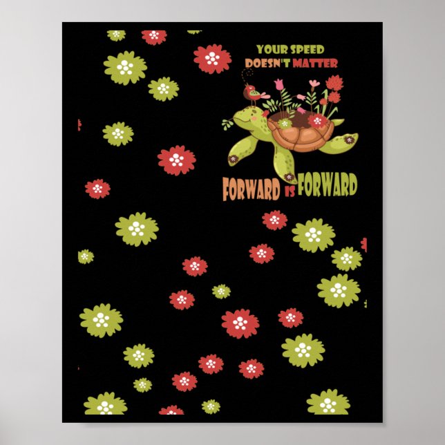 Your Speed Doesn't Forward Is Forward Sticker  Poster (Front)