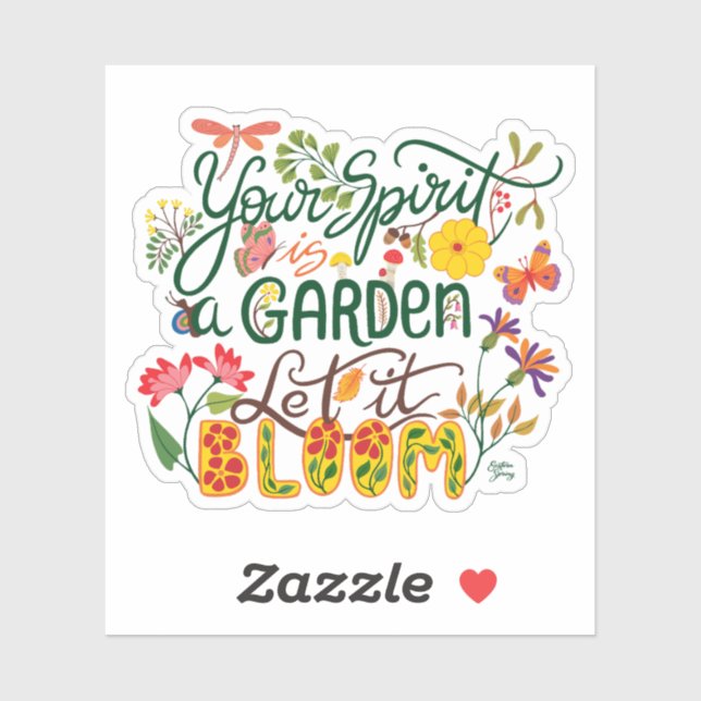 Your spirit is your garden sticker (Sheet)