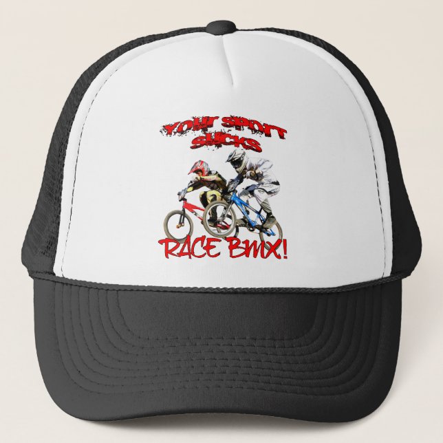 Your Sport Sucks! Race BMX Trucker Hat (Front)