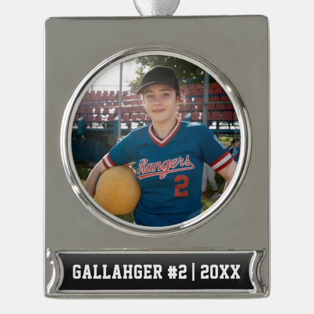 Your Sports Photo | Personalized Ornament (Front)