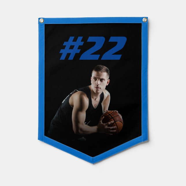 Your Sports Photo | Personalized Pennant Flag (Front)