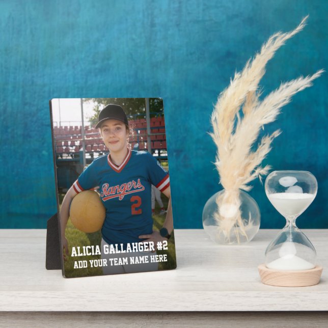 Your Sports Photo | Personalized Plaque (Side)