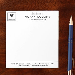 Your Square Logo Small Business From the Desk of Notepad