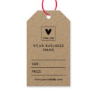 Your Square Logo Social Media Price Gift Tags