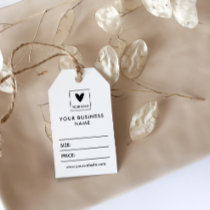 Your Square Logo Social Media Price Gift Tags