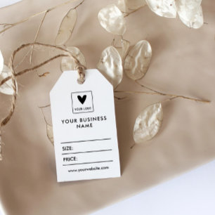 Your Square Logo Social Media Price Gift Tags