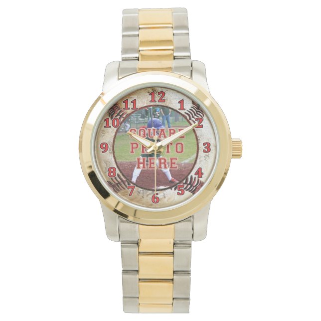 YOUR SQUARE PHOTO Baseball Watches Instructruction (Front)