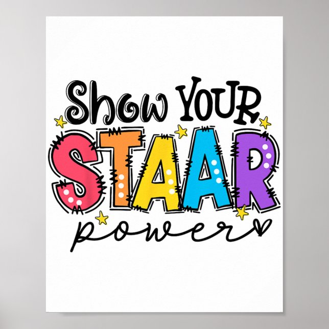 Your Staar Power Teacher Testing Exam Test Day  Poster (Front)