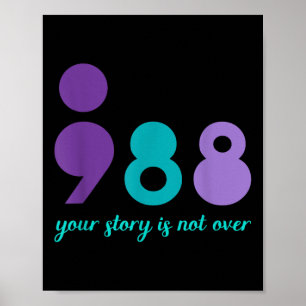 Your Story Is Not Over Stay Mental Health Suicide Poster