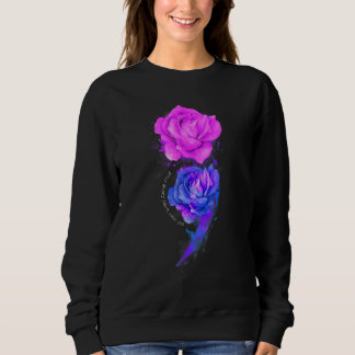 Your Story Isn't Over Yet Semicolon Roses Suicide  Sweatshirt