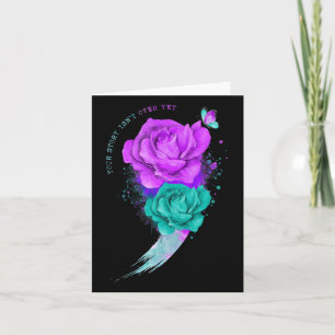 Your Story Isn't Over Yet Semicolon Suicide Preven Card