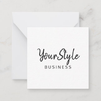 Your Style Business (Text Type) Note Card