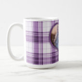 Your Sweet Pet Forever on Purple Plaid Coffee Mug (Left)
