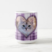 Your Sweet Pet Forever on Purple Plaid Coffee Mug (Center)
