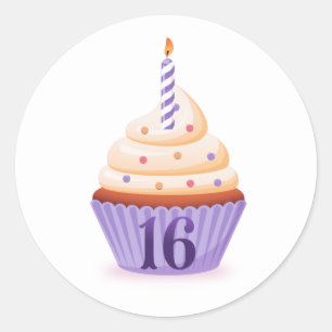 Your Sweet Sixteen Cupcake / Stickers