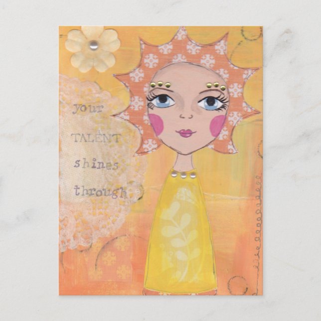 Your talent shines through postcard (Front)