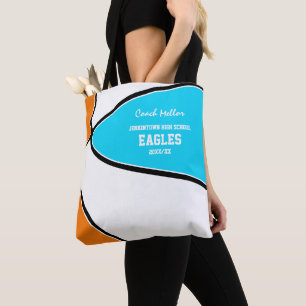 your team ANY colors basketball coach or athlete Tote Bag