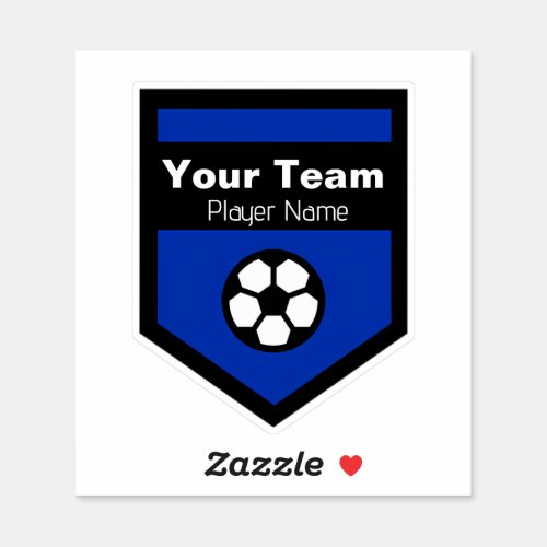 Your Team Name Soccer Sticker