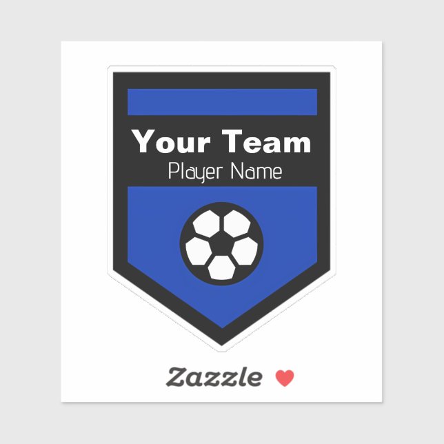 Your Team Name Soccer Sticker (Sheet)