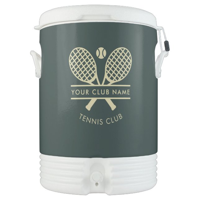 Your Tennis Club Name Team Custom Beverage Cooler (Front)