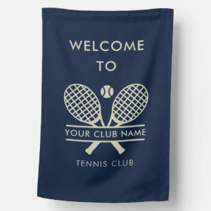 Your Tennis Club Name Team Navy Blue Country House Flag