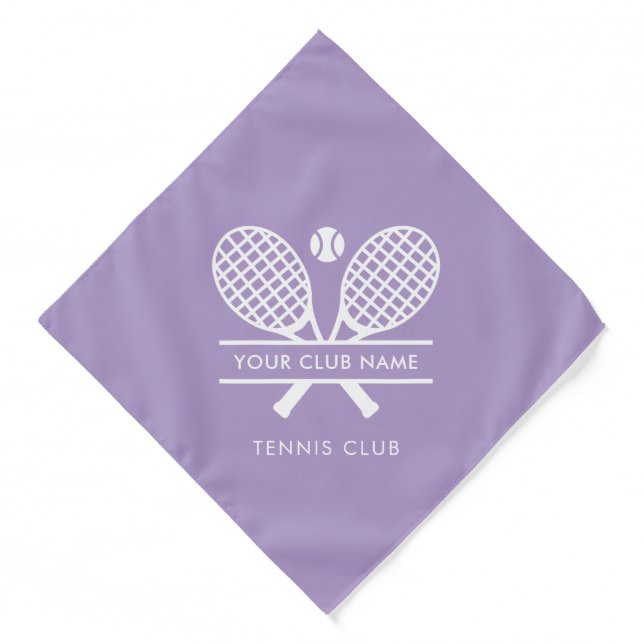 Your Tennis Club Name Team Players Any Color Bandana (Front)