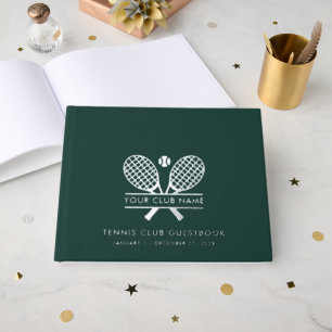 Your Tennis Club Name Team Players Country House Foil Guest Book