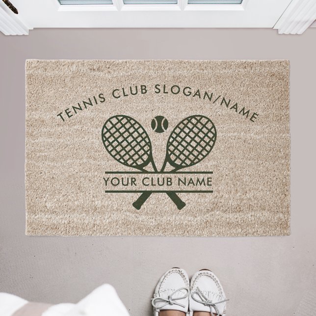 Your Tennis Country Club Name Team DIY Custom Fiber Doormat (Your Tennis Country Club Name Team DIY Custom Fiber Doormat)